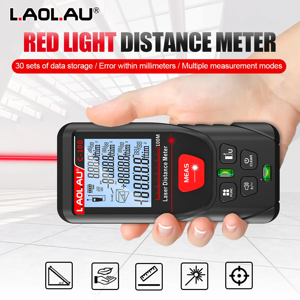 LAOLAU Digital Laser Range Fin - Power Tools Green review and price