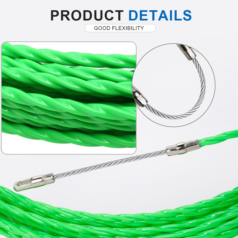 4MM Fiberglass Fish Tape Cable - Power Tools Green review and price